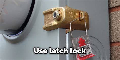 electric meter lock removal